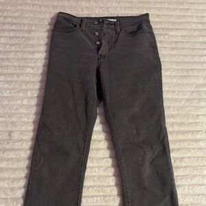 Levi wedgie straight grey jeans